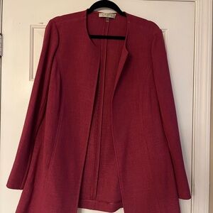 Kasper Women's Raspberry Long Jacket